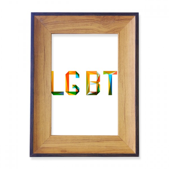 Colorful LGBT Rainbow Photo Frame Exhibition Display Art Desktop Painting