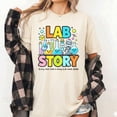 Colorful Lab-Themed Graphics Comfort Colors T-Shirt for Medical ...
