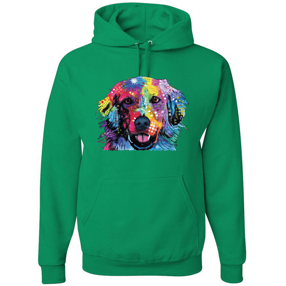 Colorful Labrador Retriever Animal Lover Graphic Hoodie Sweatshirt