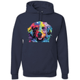 thumbnail image 1 of Colorful Labrador Retriever Animal Lover Graphic Hoodie Sweatshirt, 1 of 1