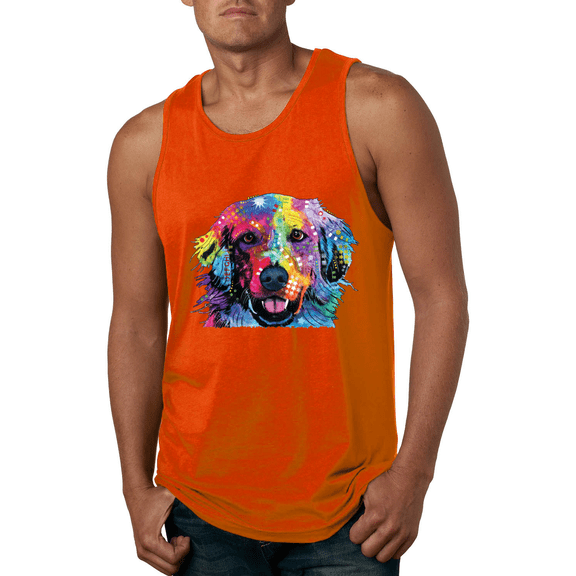 Colorful Labrador Retriever Animal Lover Graphic Tank Top