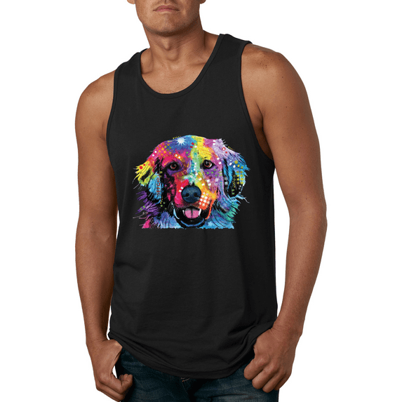 Colorful Labrador Retriever Animal Lover Graphic Tank Top