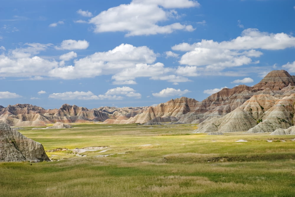 Colorful Landscape In Badlands National Park South Dakota United States of America Canvas Art - Philippe Widling Design Pics (19 x 12)