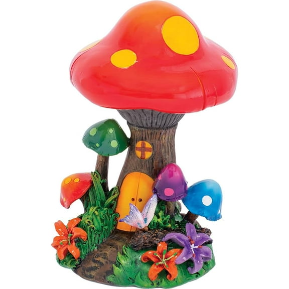 Colorful Large Mushroom Forest Hidden Storage Ashtray, Perfect for Lounges, Patios, and Outdoor events - Durable and Easy to Clean