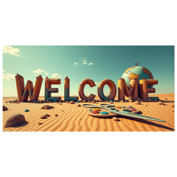 Colorful Large WELCOME Letter Backdrop Banner Party Decorations for Event Opening Ceremony Festival Celebration Gathering Photography Props