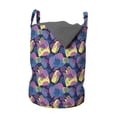 thumbnail image 1 of Colorful Laundry Bag, Continuous Design of Abstract Geometric Patterns in Graffiti Drawing Style, Basket with Handles Drawstring Closure for Laundromats, 13" x 19", Indigo Multicolor, by Ambesonne, 1 of 4