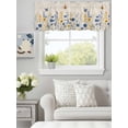 thumbnail image 1 of Colorful Lavender Daisy on Linen Valances for Windows,Kitchen Valance Rod Pocket Short Curtain, Summer Flower Butterfly Valance Curtain Window Valances for Bedroom Bathroom Living Room 60x18in, 1 of 9