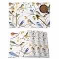 thumbnail image 1 of Colorful Leaf Bird Placemats Set of 4 Spring Summer Animal Painting Tree Place Mats Indoor Wipeable Table Mats Washable Cloth Dining Table Placemats for Kitchen Holiday Party Home Decor 13x19 Inch, 1 of 9