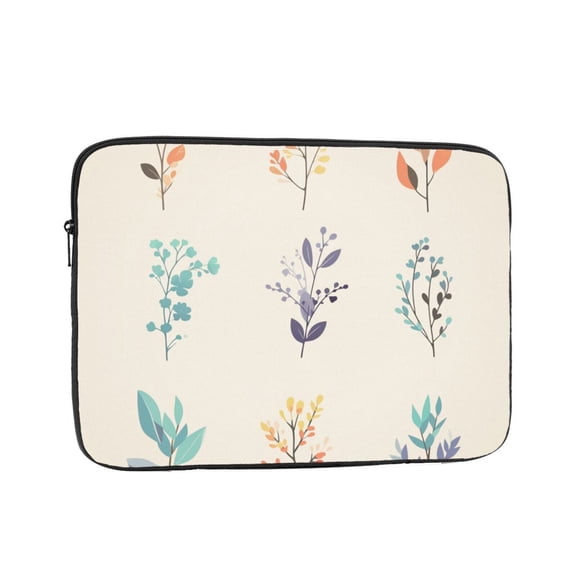 Colorful Leaf Vibrant Illustration Laptop Sleeve Bag Compatible With MacBook Air / Pro iPad MateBook Tablet Surface HP Lenovo Dell ASUS Acer Laptop Computer Protective Size: 10 inch
