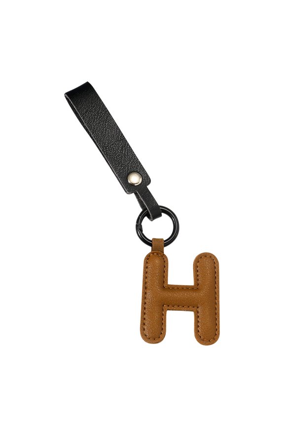 Colorful Leather Keychain With Alphabet Letters, Personalized For Gifts, Multiple Colors & Styles Available