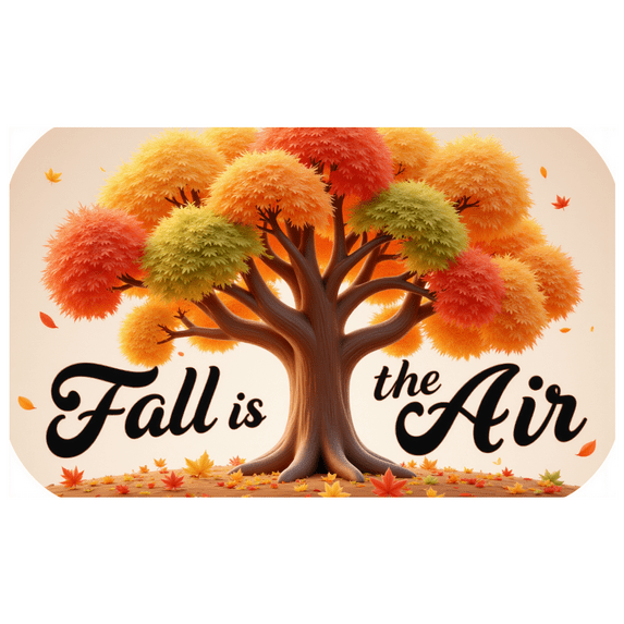 Colorful Leaves Autumn Banner Tree Decoration Fall Seasonal Scene for Home Decoration Thanksgiving Party Nature Photo Shoot