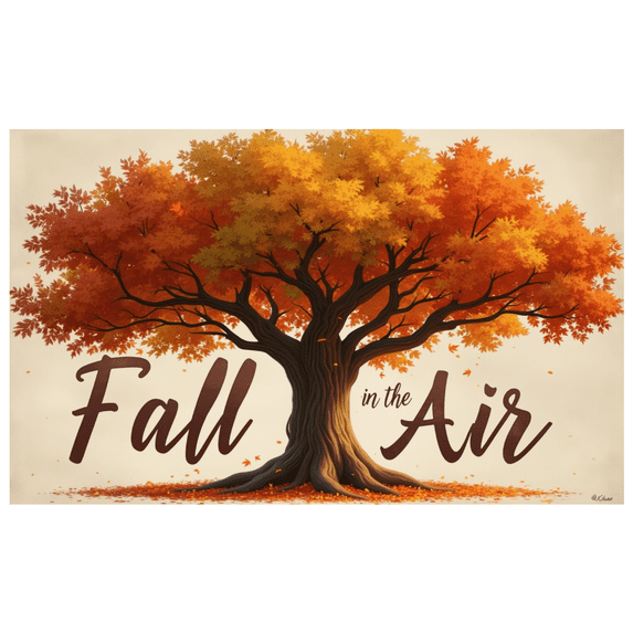 Colorful Leaves Autumn Banner Tree Decoration Fall Seasonal Scene for Home Decoration Thanksgiving Party Nature Photo Shoot
