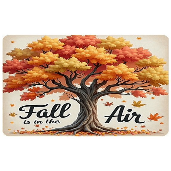 Colorful Leaves Autumn Banner Tree Decoration Fall Seasonal Scene for Home Decoration Thanksgiving Party Nature Photo Shoot