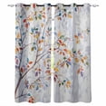 thumbnail image 1 of Colorful Leaves Blackout Curtains 45 Inches Long, Kitchen Black Out Window Treatments, Modern Abstract Spring Nature Tree Branch Thermal Insulated Lined Drapes for Small Window with Grommet 42"x45", 1 of 8