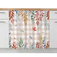 thumbnail image 1 of Colorful Leaves Fall Oven Skirt Curtain for Kitchen Decor 28"x35", Autumn Botanical Brown Checked Self Adhesive Stove Curtains Skirt Cabinet Curtains for Bathroom Laundry Room, 1 of 8