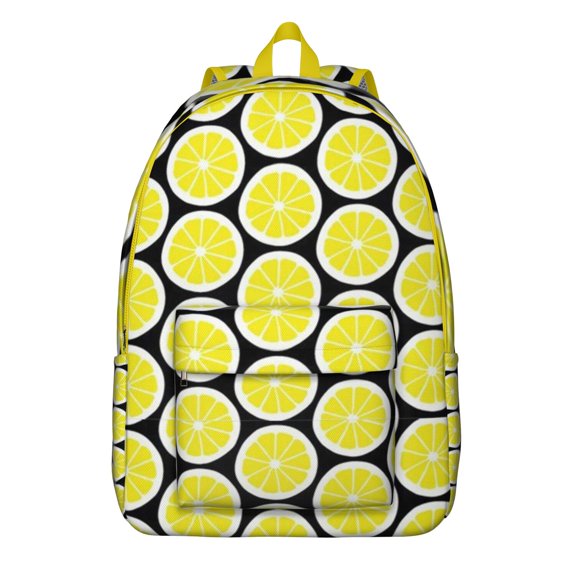 Colorful Lemon Lover Fanny Pack with Floral Accents – Retro Vintage Style, Lightweight and Practical