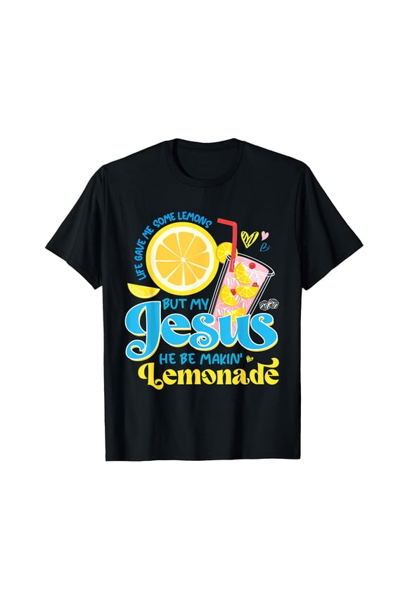 Colorful Lemonade Design T-Shirt - Positive Message for Brightening Your Day