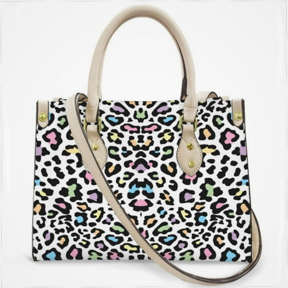 Colorful Leopard Print (2) Cross Body Bags For Women Small Leather Female Handbags Fashion Top-Handle Totes