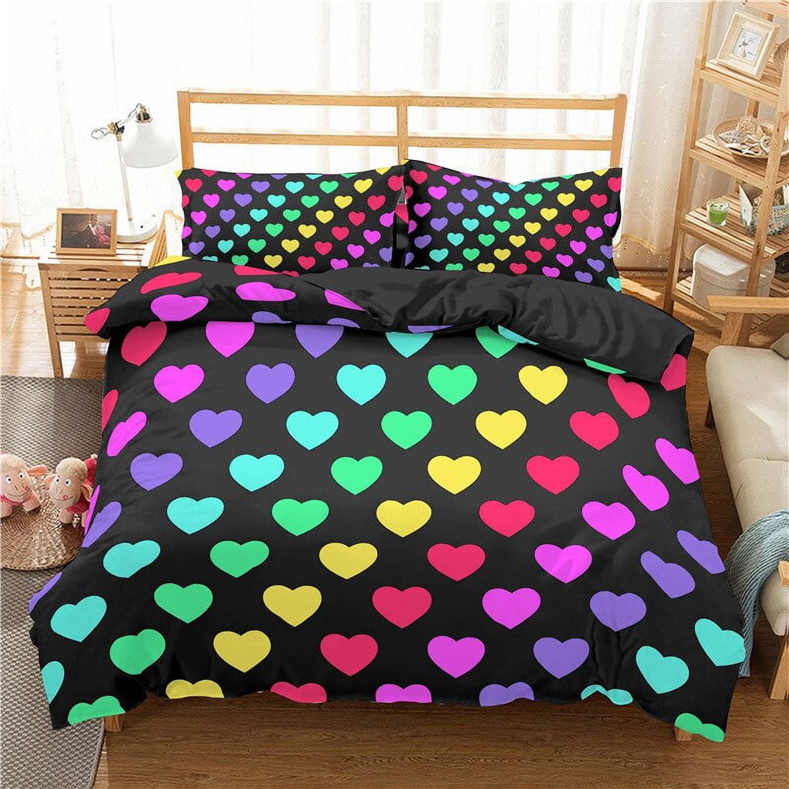 Colorful Leopard Print Duvet Cover Twin Size Safari Cheetah Print