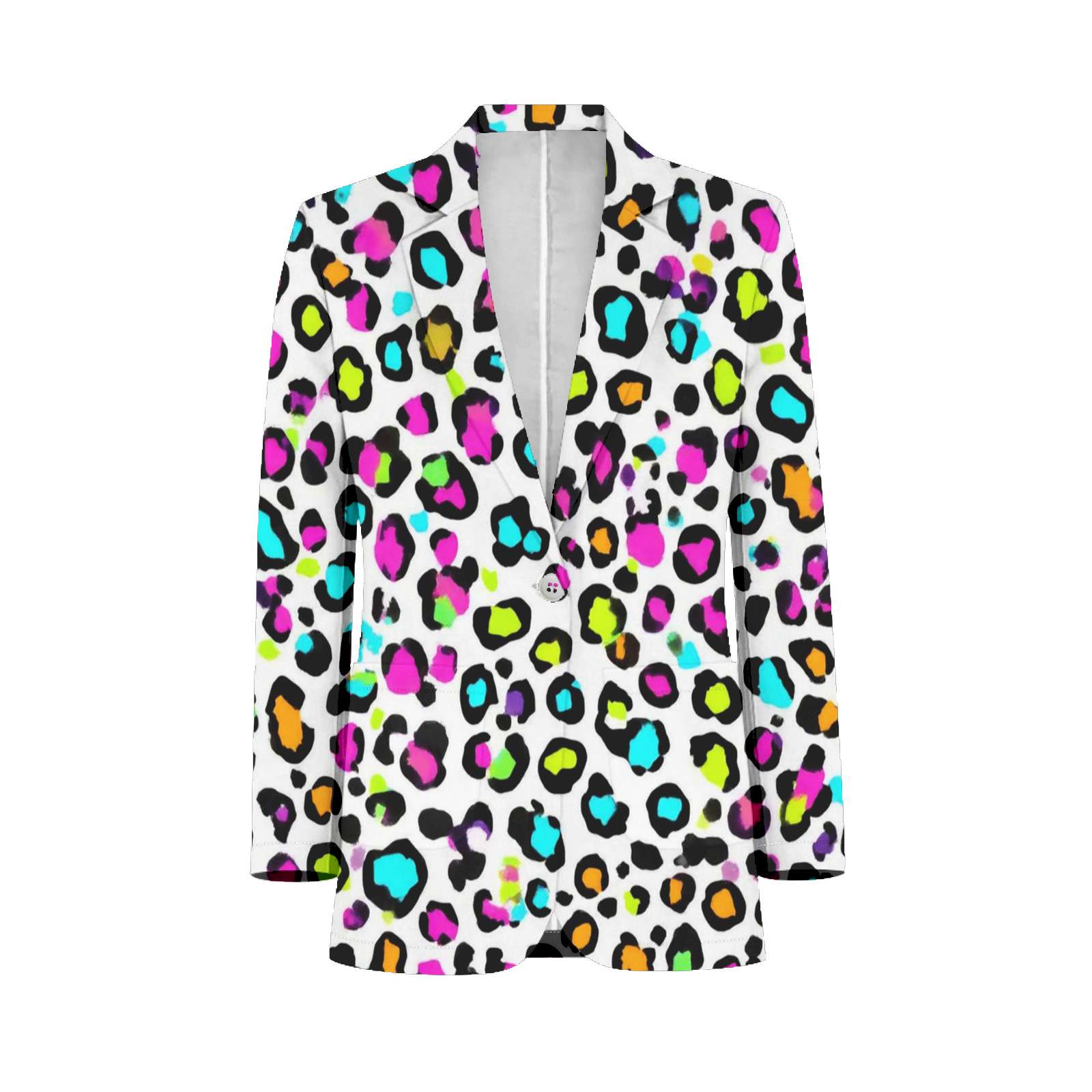 Colorful Leopard Print Pattern Customized Men's Suits full man Shawl ...