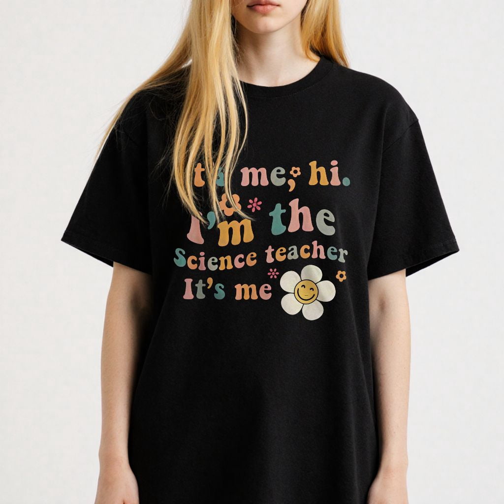 Colorful Lettering Graphic for Science Teachers Funny Self Introduction ...