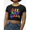 thumbnail image 1 of Colorful Lgbtq Pride Tee Crop Tee Women's, 1 of 4