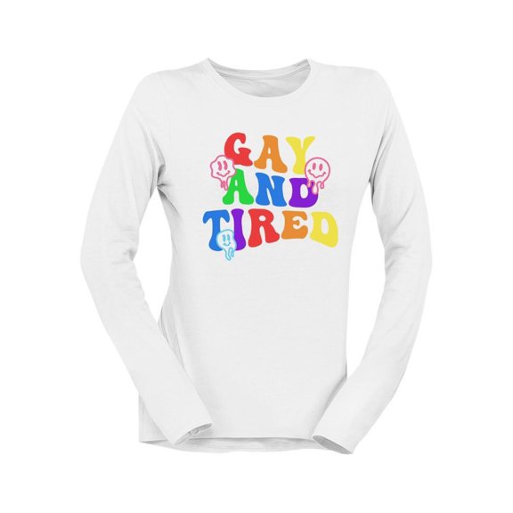 Colorful Lgbtq Pride Tee Long Sleeve Women's
