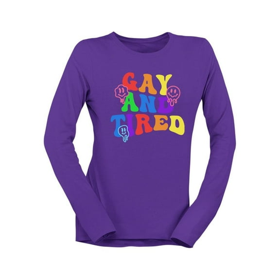 Colorful Lgbtq Pride Tee Long Sleeve Women's