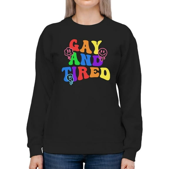 Colorful Lgbtq Pride Tee Sweatshirt Women's