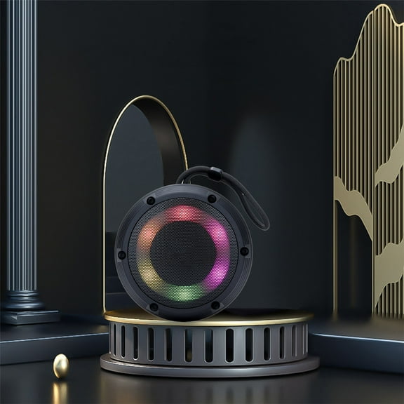 Colorful Light Bluetooth Speaker, Portable Hanging Wireless Speaker with HiFi 360° Sound, 1200mAh Long Battery, Night Light Effect for Camping, Outdoor, and Travel