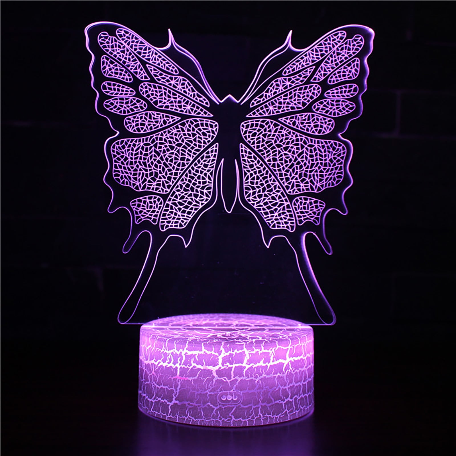 Colorful Light Lamp 16 LED Remote Colors Desk Night 3D Control LED