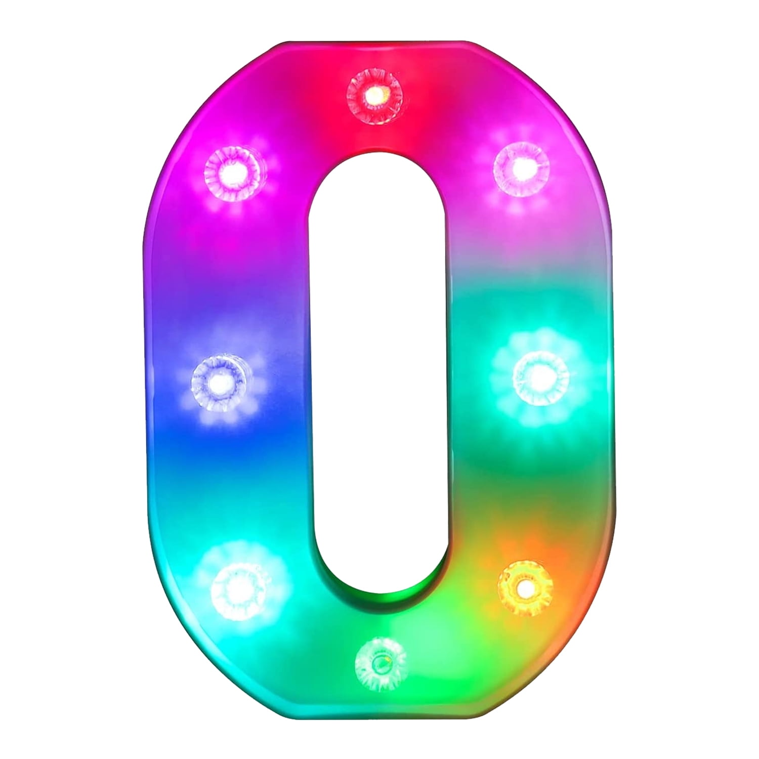Colorful Light Up Numbers ,Color Changing LED Marquee Number Lights