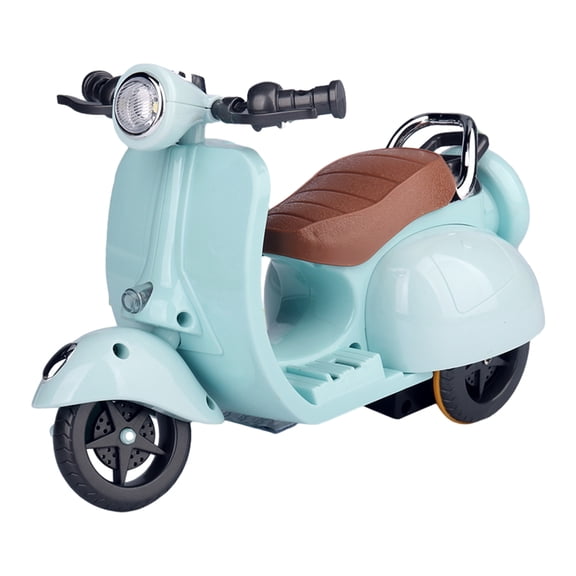 Colorful Light and Music Rotating Pet Toy for Hamster, Scooter Shape Toy Interactive Pet Toy Guinea Pigs Scooter