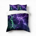 thumbnail image 1 of Colorful Lightning Bedding Set 3 Pcs Soft Microfiber Quilt Cover For Bedroom Decor, Comforter Cover With 2 Pillowcase, 1 of 5