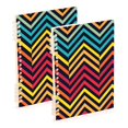 thumbnail image 1 of Colorful Line Ring Binder Notebook Journey Note Diary College Ruled Spiral Notebook Study Loose Leaf Paper A5 60 Pages, 1 of 8