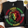 thumbnail image 1 of Colorful Lion Crown Graphic Sweatshirt Celebrating Black Pride and Juneteenth 1865, 1 of 5