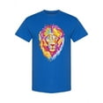 thumbnail image 1 of Colorful Lion Head Front View T-Shirt Men -Image by Shutterstock, Male Medium, 1 of 2