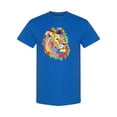 thumbnail image 1 of Colorful Lion Head Graphic T-Shirt Men -Image by Shutterstock, Male Medium, 1 of 2