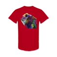 thumbnail image 1 of Colorful Lion Head Side View T-Shirt Men -Image by Shutterstock, Male Large, 1 of 2