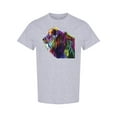 thumbnail image 1 of Colorful Lion Head Side View T-Shirt Men -Image by Shutterstock, Male Small, 1 of 2