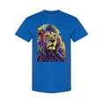 thumbnail image 1 of Colorful Lion Pop Art Graphic T-Shirt Men -Image by Shutterstock, Male x-Large, 1 of 2