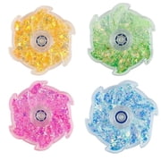 Colorful Liquid Glitter Fidget Spinners, Stress Anxiety Relief Toys for ADHD Autism, Ideal for Birthday Gifts Classroom Prizes Party Favors 4color-4pc