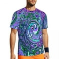 thumbnail image 1 of Colorful Liquid T-Shirt Abstract Marble Design Trendy Cool Gym T-Shirts Quick Dry Tshirt S, 1 of 5