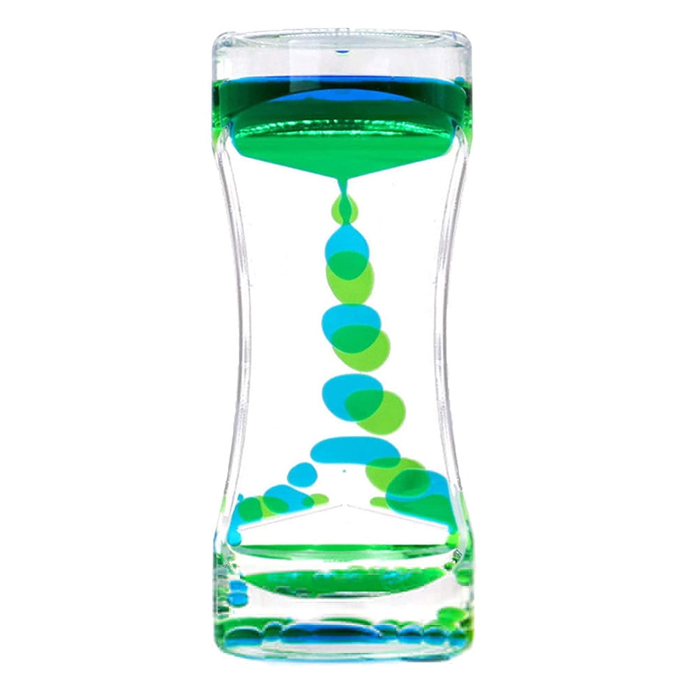 Colorful Liquid Timer Anxiety Relief Toys Liquid Motion Timer Bubble ...