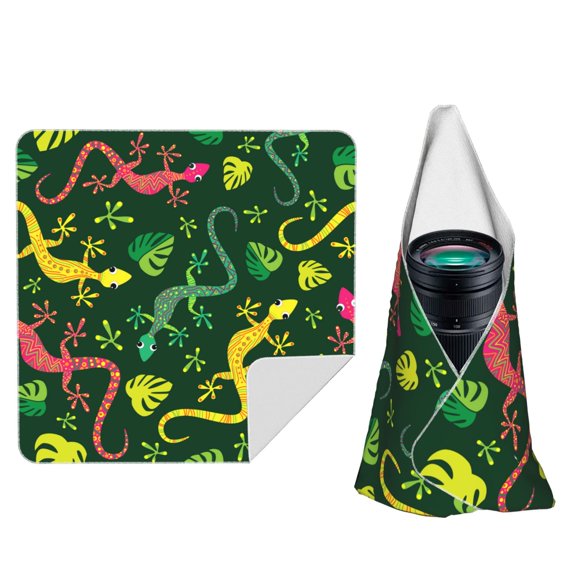 Colorful Lizard Gecko Native Magic Self-Adhesive Camera Wrap, Anti-Scratch & Dust-Proof Protective Equipment Cloth 14x14