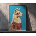 Al Paca Drawing Colorful Llama Wall Art Print, Bright Alpaca, Animal, Nature Inspired ...