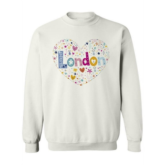 Colorful London Heart Sweatshirt Women -Image by Shutterstock, Female x-Large