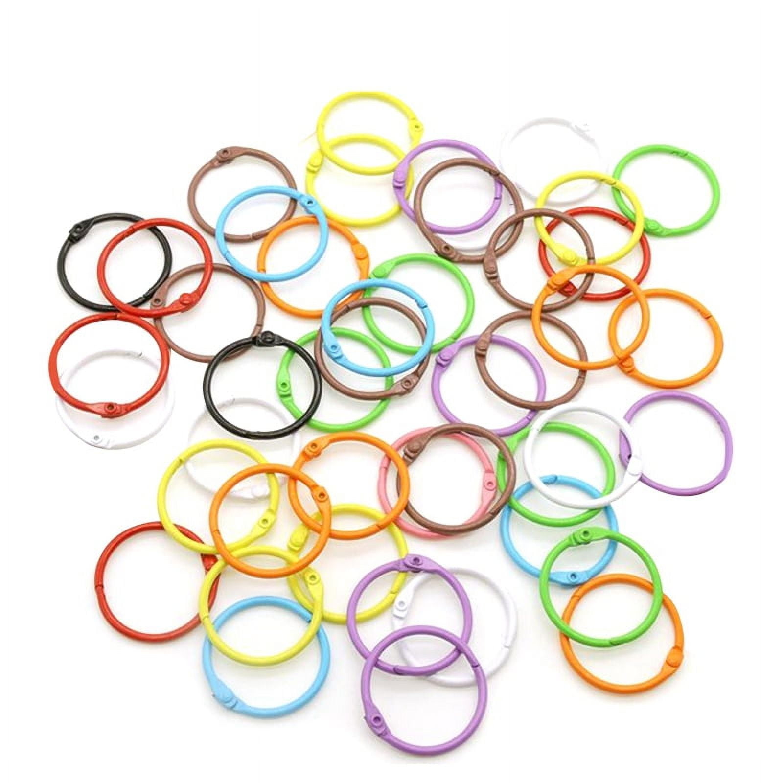 Colorful Loose Leaf Binder Rings Metal Book Paper Rings for Office ...