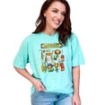 thumbnail image 1 of Colorful Louisiana Culture Symbols Collection, Chalky Mint Comfort Colors T-Shirt, Medium, 1 of 3
