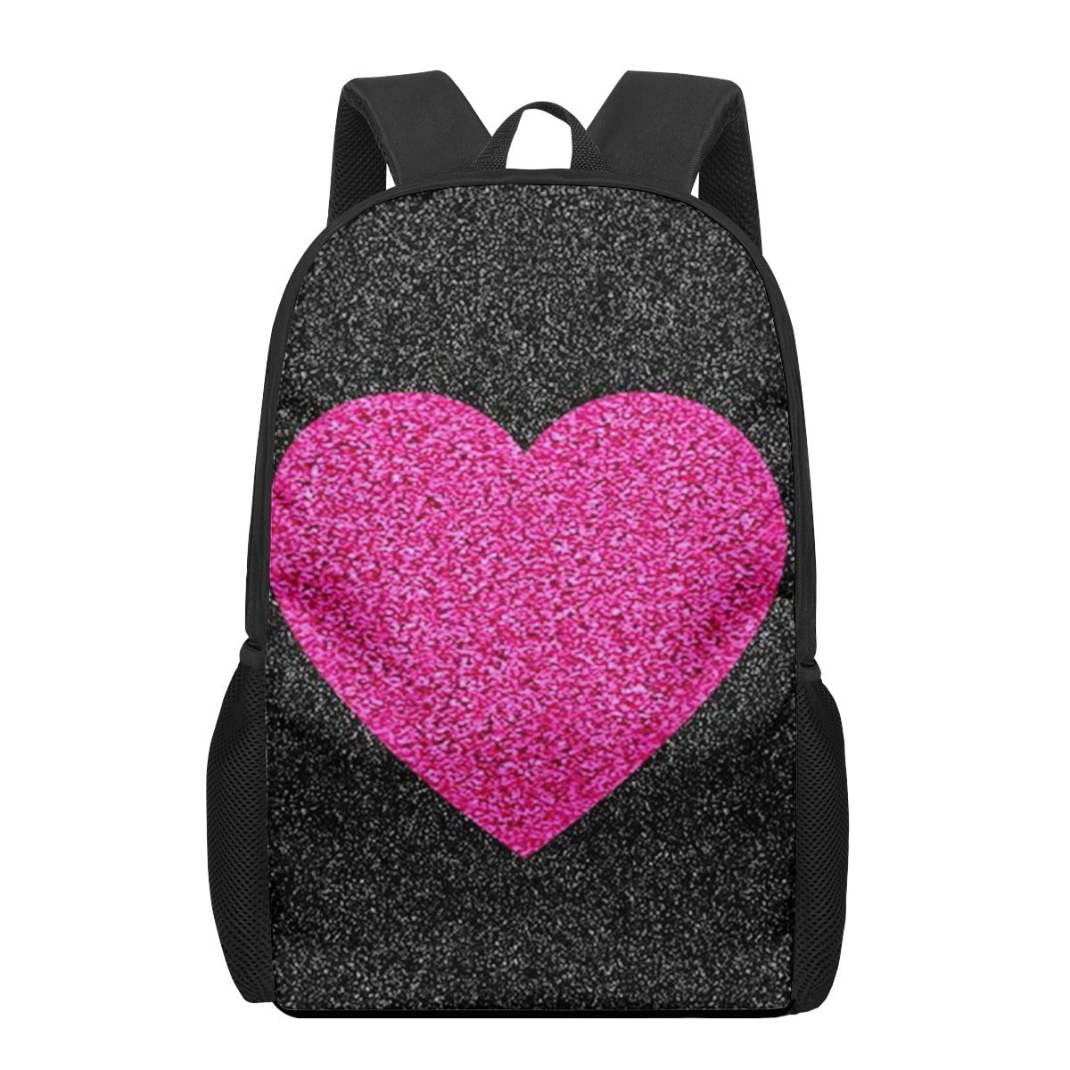 Colorful Love Heart Art Printed Bags Teenager Casual Backpack Daily ...